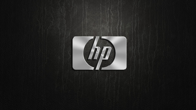 Hp logo black leather silver #2 free wallpaper - medium preview image