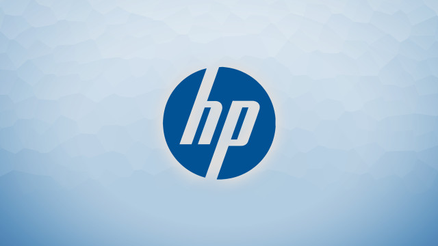 Blue hp logo blue background free wallpaper - medium preview image