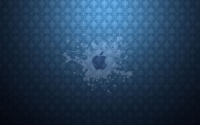 Apple logo blue background circles free wallpaper - medium preview image