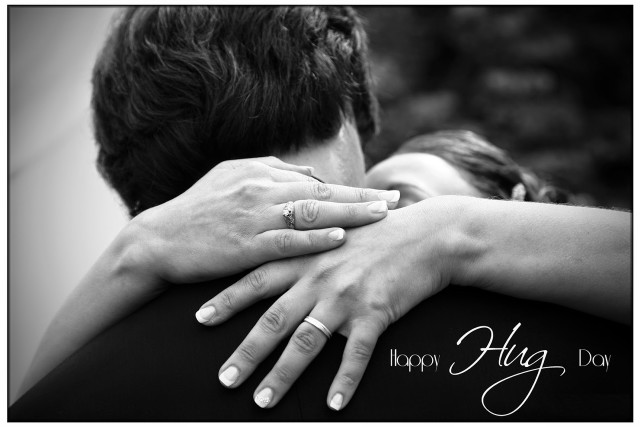 Happy hug day couple embracing free wallpaper - medium preview image