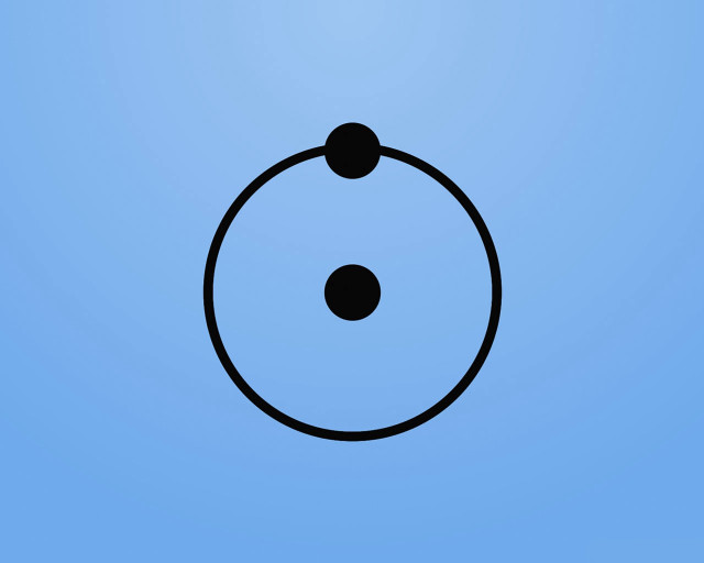 Black circle dots blue background free wallpaper - medium preview image
