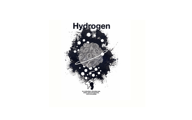 Woman holding clock hydrogen poster free wallpaper - medium preview image