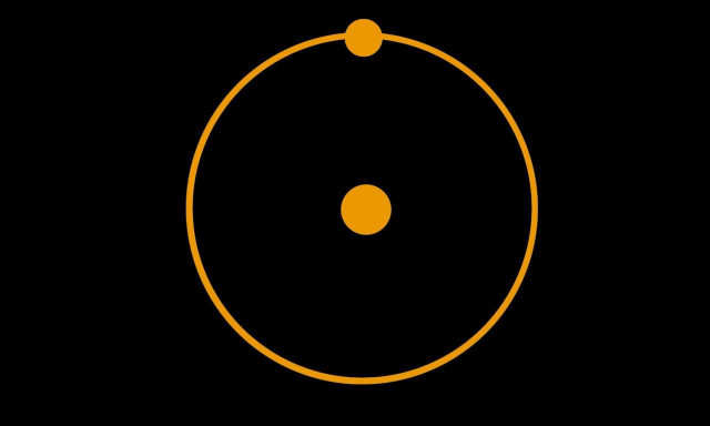 Black background yellow circle two free wallpaper - medium preview image