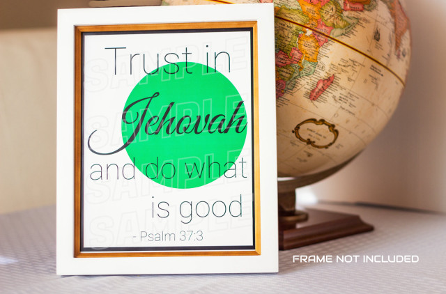 Globe bible verse framed picture free wallpaper - medium preview image