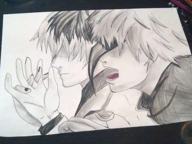 Drawing two people hands mouth free wallpaper - medium preview image