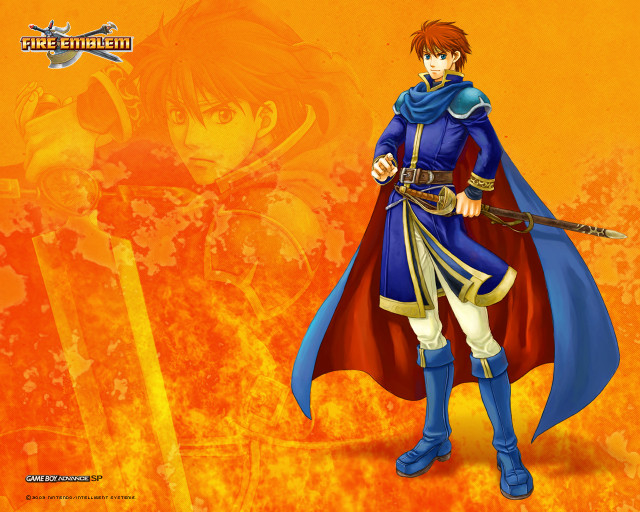 Man blue outfit holding sword #2 free wallpaper - medium preview image