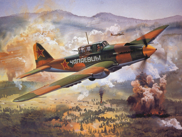 Plane forest smoke sky flying free wallpaper - medium preview image