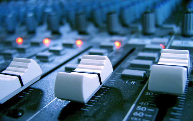 Sound board closeup buttons knobs #2 free wallpaper - medium preview image