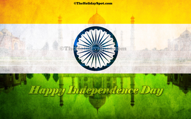 Flag wheel happy independence day free wallpaper - medium preview image