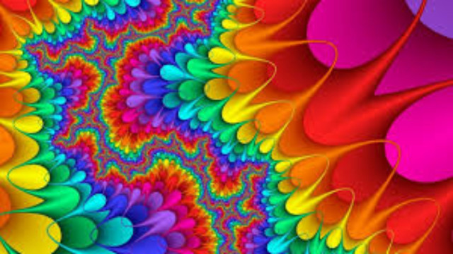 Colorful abstract background spiral rainbow free wallpaper - medium preview image