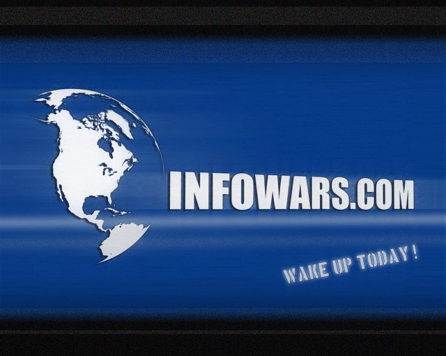 Blue sign white globe infowars free wallpaper - medium preview image