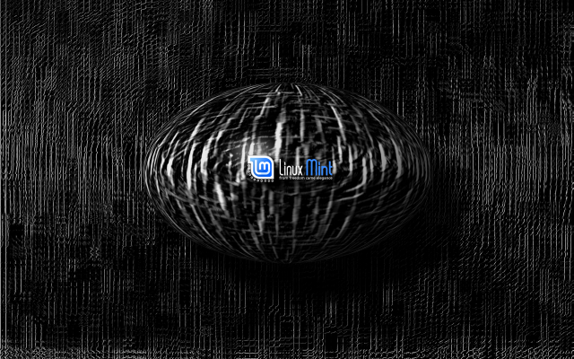 Black white ball d logo free wallpaper - medium preview image
