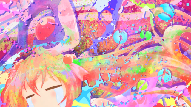 Pink hair bubbles stars butterfly free wallpaper - medium preview image