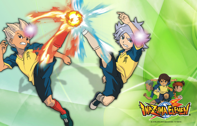 Anime fight cartoon green blue free wallpaper for desktop - medium preview image