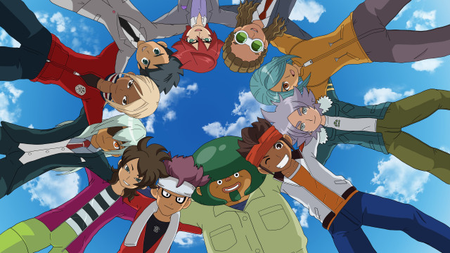 People circle blue sky clouds free wallpaper - medium preview image
