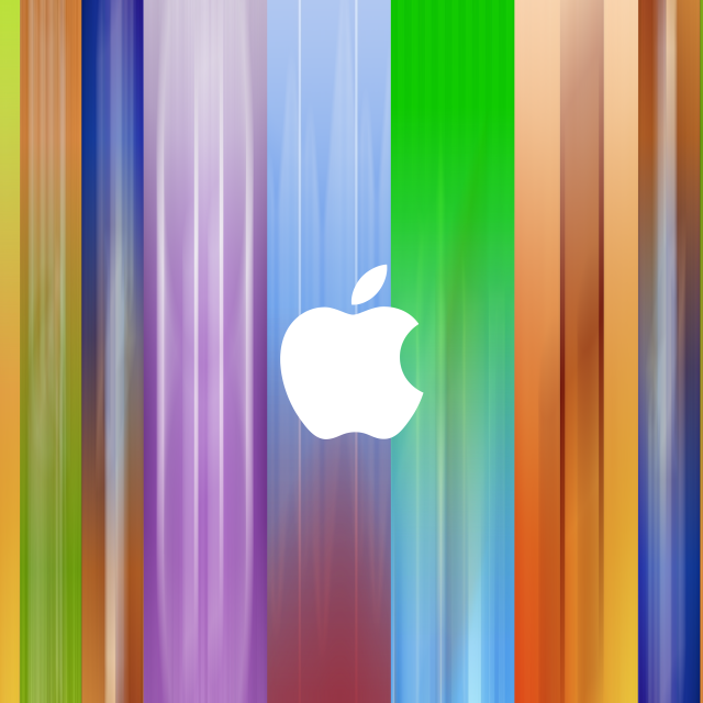 Colorful apple logo multicolored background free wallpaper - medium preview image