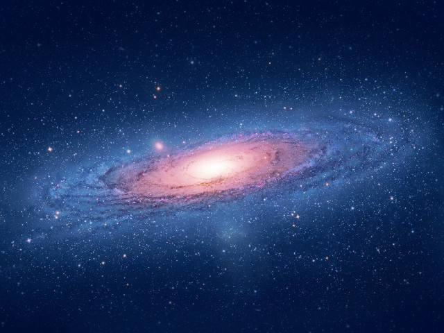 Colorful spiral galaxy stars bright free wallpaper - medium preview image