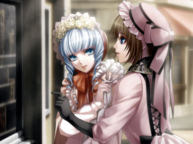 Anime characters window cat head free wallpaper - medium preview image