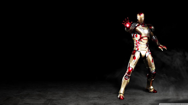 Man suit red lights hands free wallpaper - medium preview image