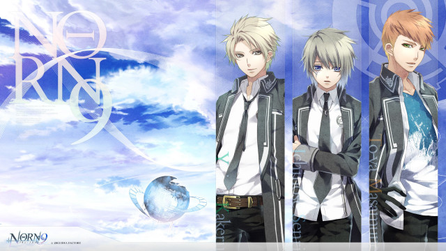 Anime characters cloudy sky blue #2 free wallpaper - medium preview image