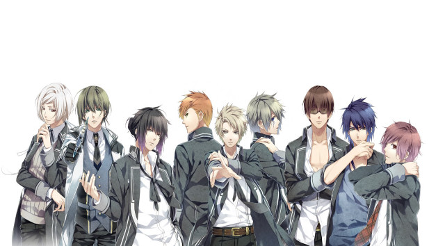 Anime characters group arms around #10 free wallpaper for desktop - medium preview image