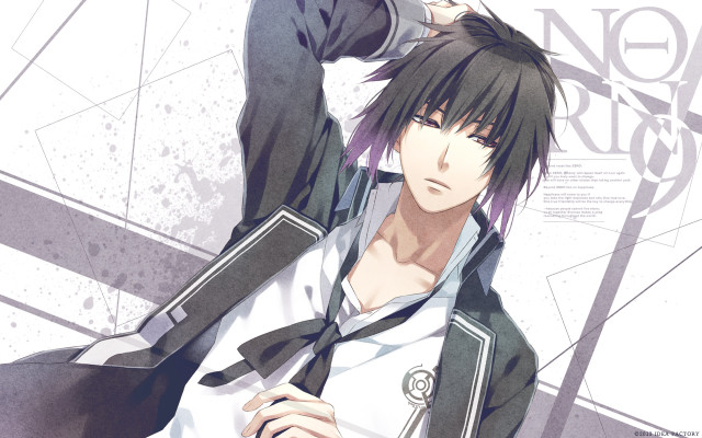 Black hair white shirt tie free wallpaper - medium preview image