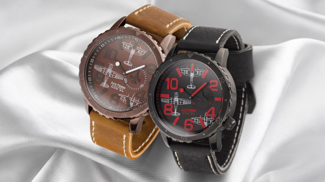 Two watches white cloth surface free wallpaper - medium preview image