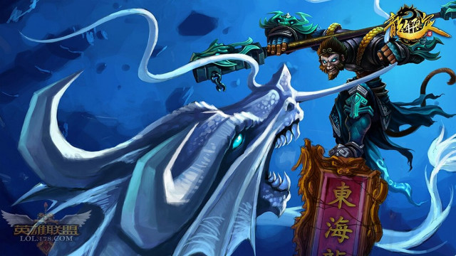 Man riding white dragon giant free wallpaper - medium preview image