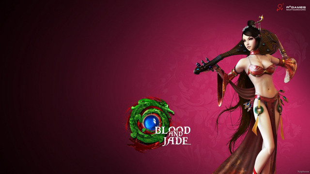 Woman costume sword ball blood free wallpaper - medium preview image