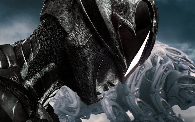 Futuristic creature helmet sword hand free wallpaper - medium preview image