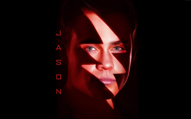 Woman face painted red black free wallpaper - medium preview image