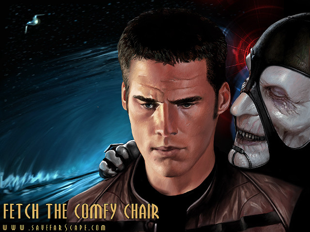 Man woman fetch comedy chair free wallpaper - medium preview image