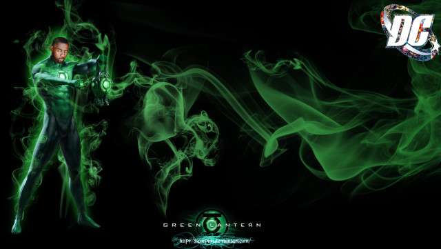 Cedric green suit cybernetic glowing free wallpaper - medium preview image