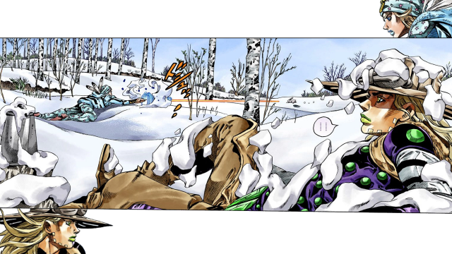 Comic strip woman dog snow free wallpaper - medium preview image