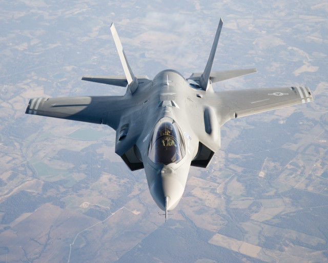 Fighter jet flying sky trees #2 free wallpaper for desktop - medium preview image