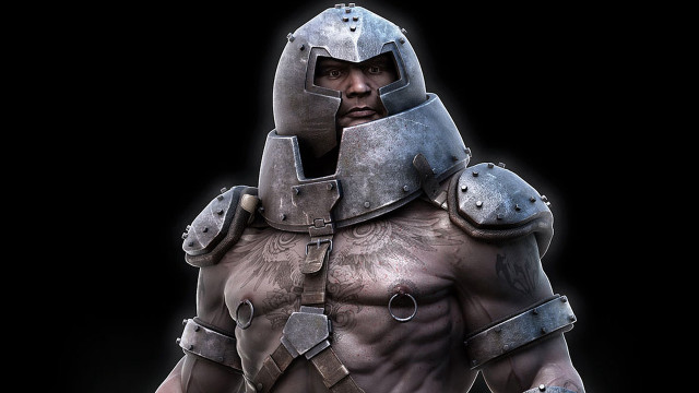 Man armor sword black background #2 free wallpaper - medium preview image
