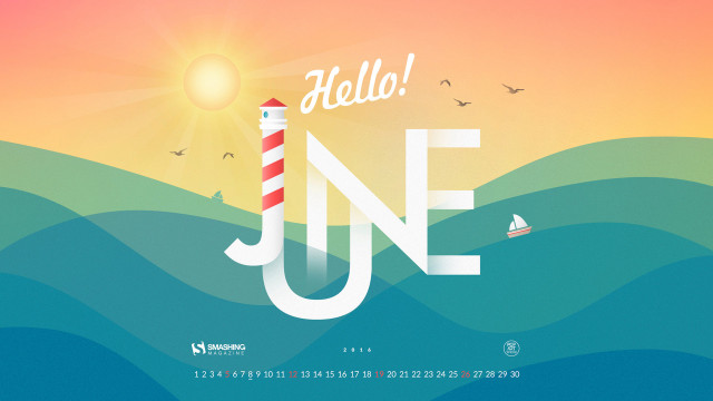 Lighthouse boat calendar sun hello free wallpaper - medium preview image