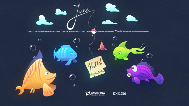 Fish floating lake sign fish free wallpaper - medium preview image