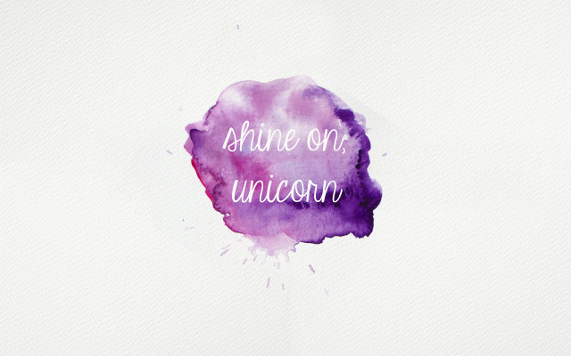 Watercolor painting shine our unicorn free wallpaper - medium preview image