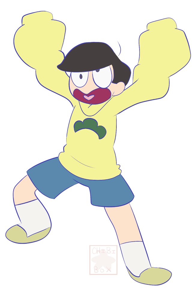 Cartoon hat yellowshirt blueshorts blackbackground free wallpaper - medium preview image