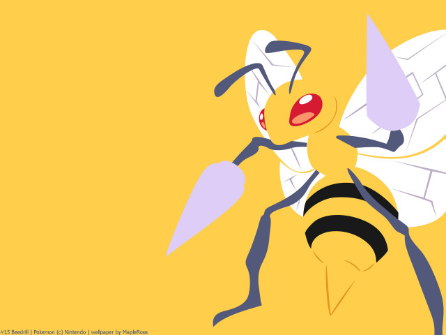 Cartoon bee red nose black free wallpaper - medium preview image