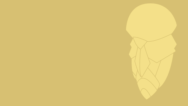 Yellow background man silhouette head free wallpaper - medium preview image