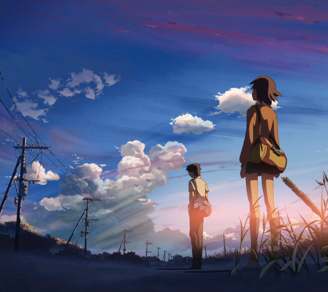 Couple people field cloudy sky #2 free wallpaper - medium preview image