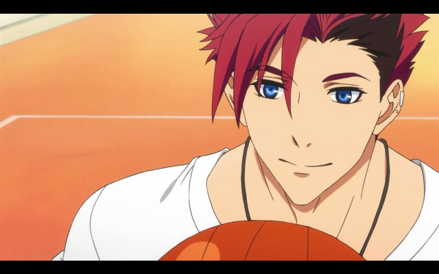Man red hair basketball serious free wallpaper - medium preview image