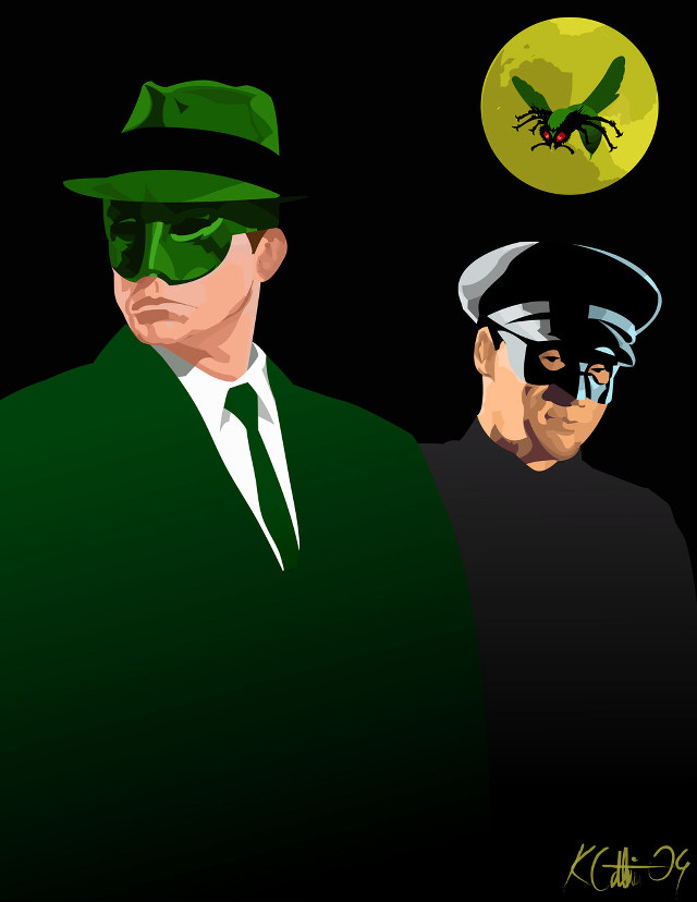 Two men green suits hats free wallpaper - medium preview image