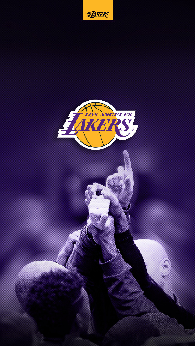 Man holding cup lakers logo free wallpaper - medium preview image