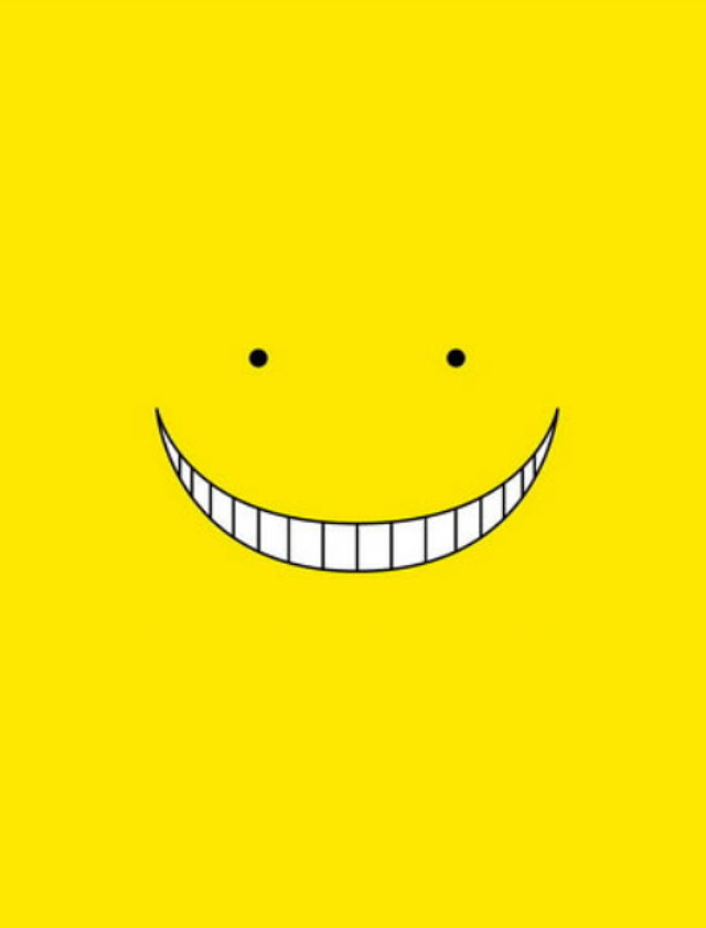 Yellow background smiling face eyes free wallpaper - medium preview image