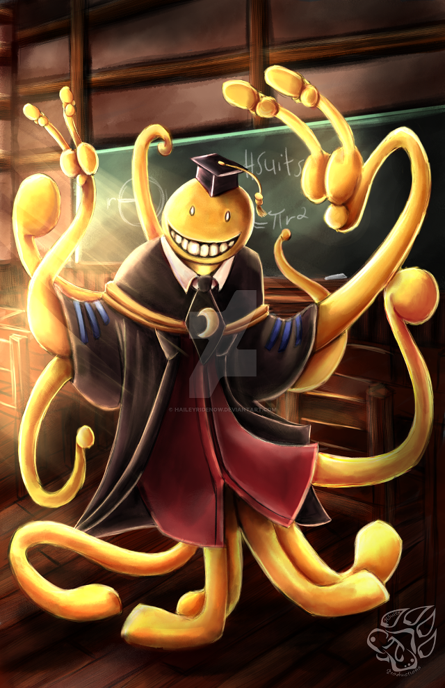 Cartoon graduate character smiling holding free wallpaper - medium preview image