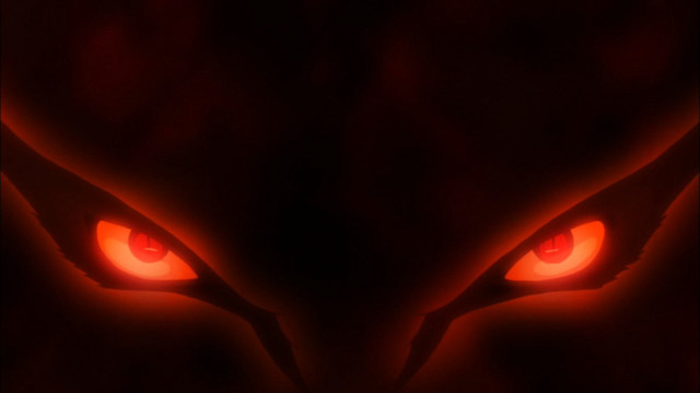 Red glowing cat eyes dark free wallpaper - medium preview image