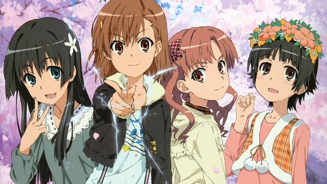 Girls tree flowers man pointing free wallpaper - medium preview image